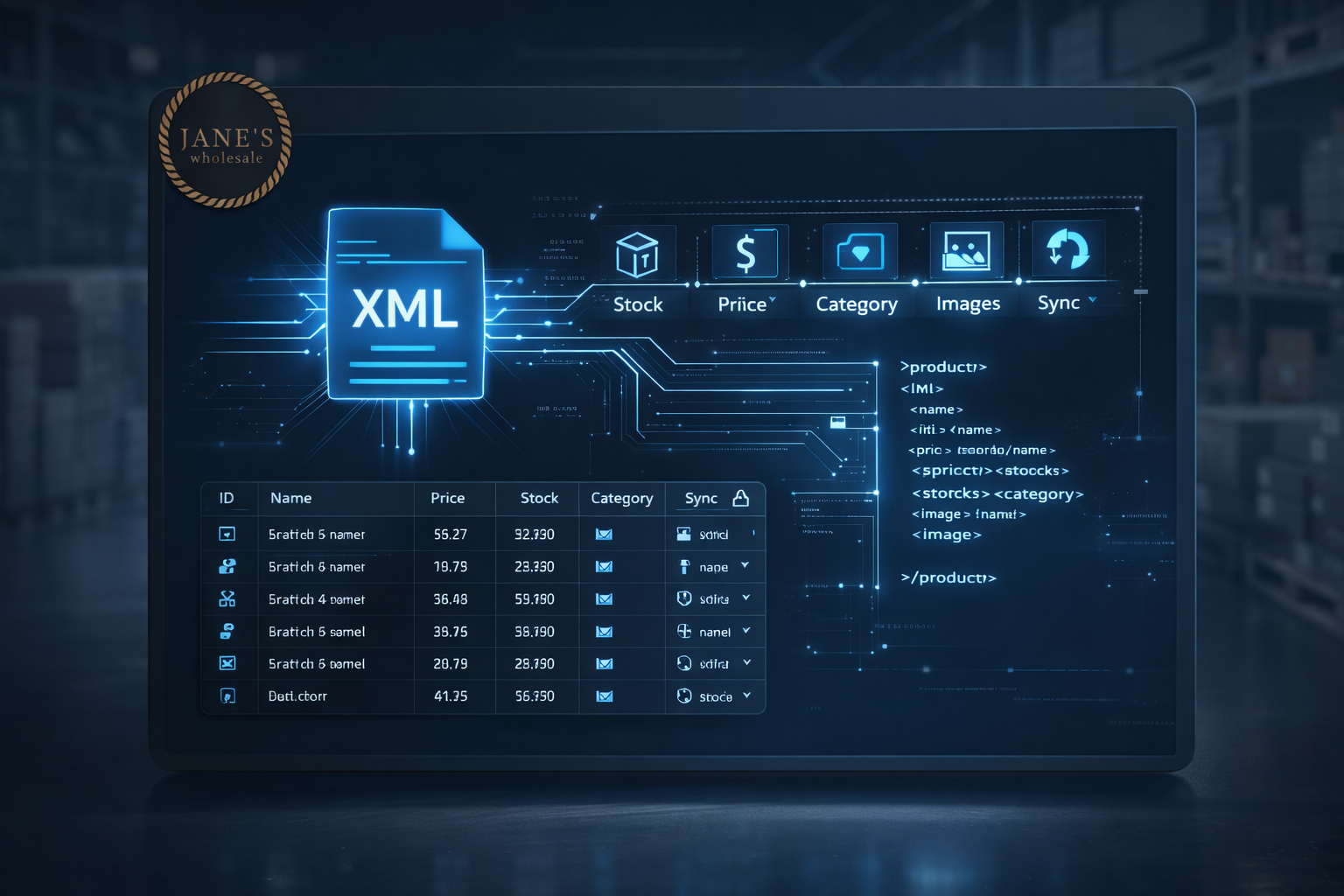 Manage Your Inventory Faster with Jane's Wholesale Product XML Service