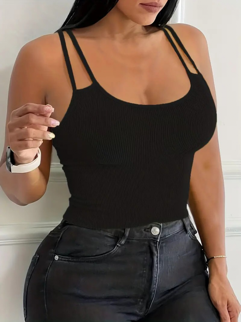 Kadın çift Askılı Kaşkorse Crop, 17233 - Image 3