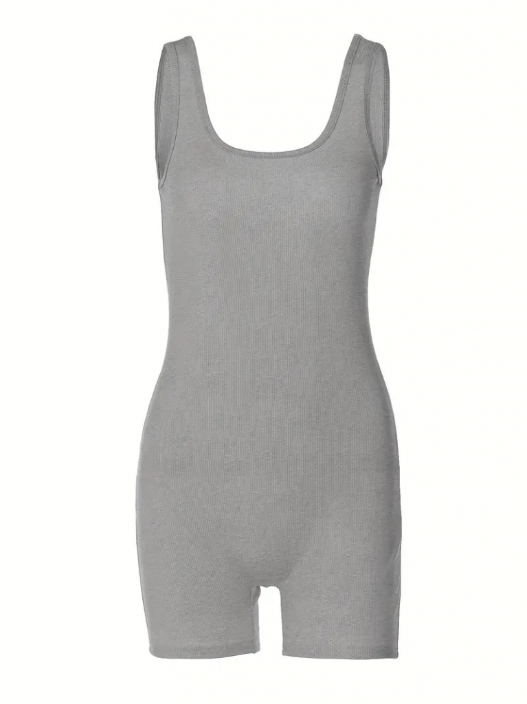 Kadın Kalın Askılı Bodycon Tulum , 17509 - Image 6