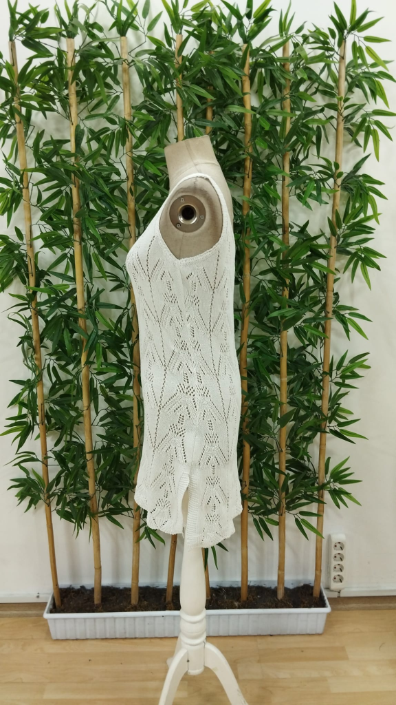 Kadın Askılı Desenli Yandan Yırtmaçlı Triko Elbise , 24058 - Image 7
