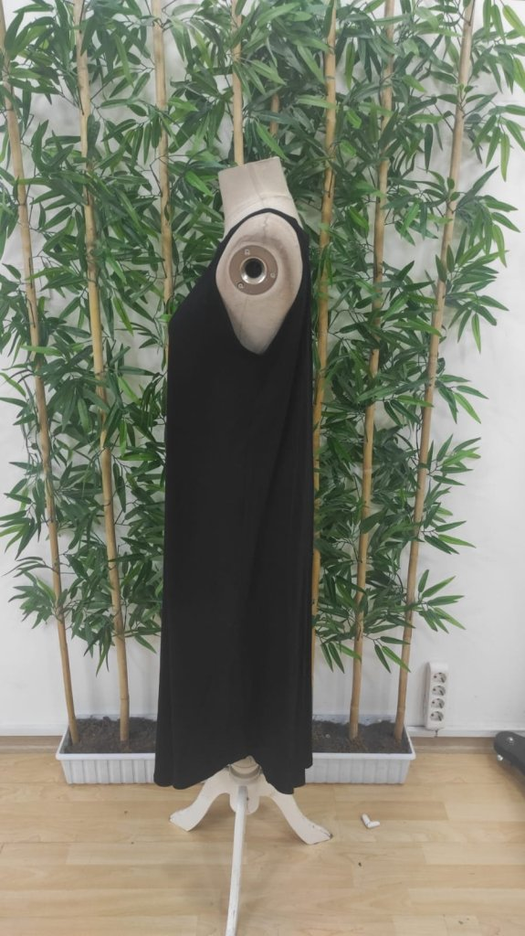 Kadın Daire Yakalı Reglan Kol Viskon Elbise , 24829 - Image 6