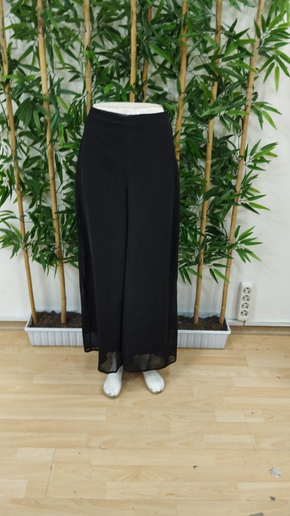 Kadın Yüksek Bel Geniş Paçalı şifon Pantolon , 25389 - Image 7