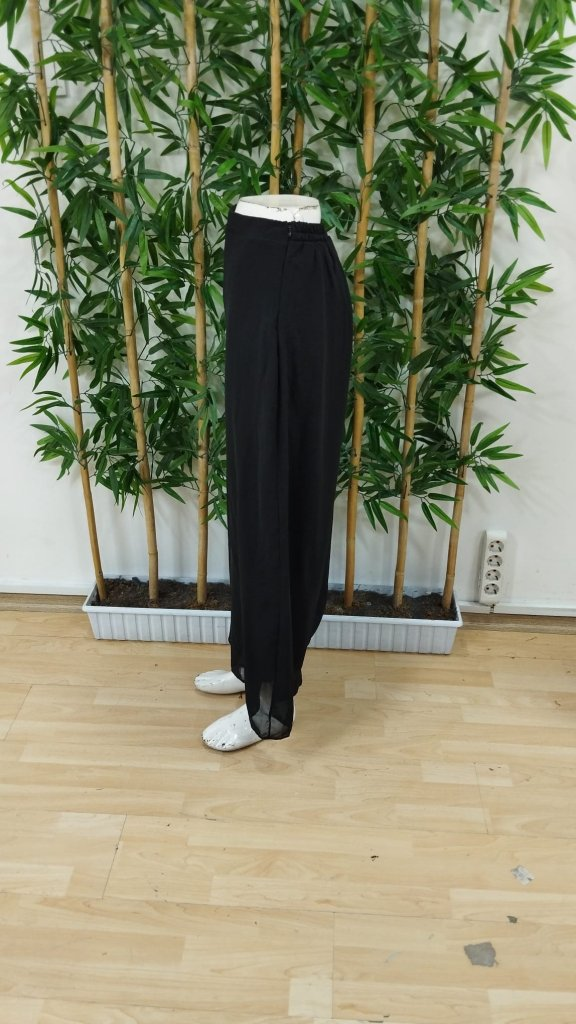 Kadın Yüksek Bel Geniş Paçalı şifon Pantolon , 25389 - Image 8