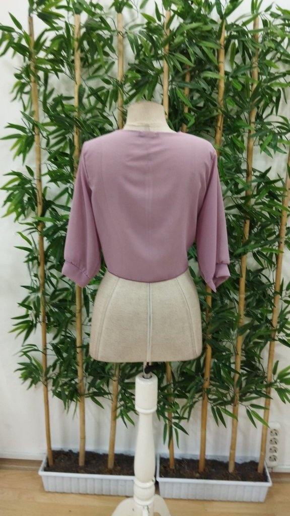 Kadın Fakir Kollu önden Bağlamalı Kısa şifon Bolero Ceket, 25327 - Image 6