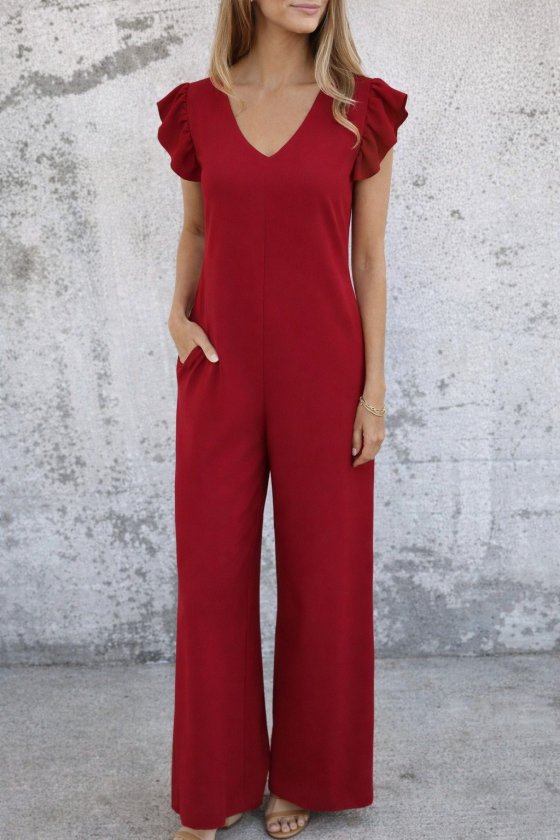 Kadın Kısa Kollu V Yakalı Arkası Derin Bağcıklı Uzun Aerobin Tulum , 31646