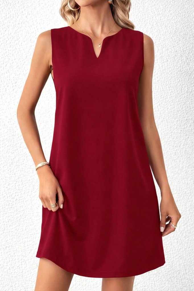 Kadın Askılı V Yakalı Mini Ithal Krep Elbise , 31691