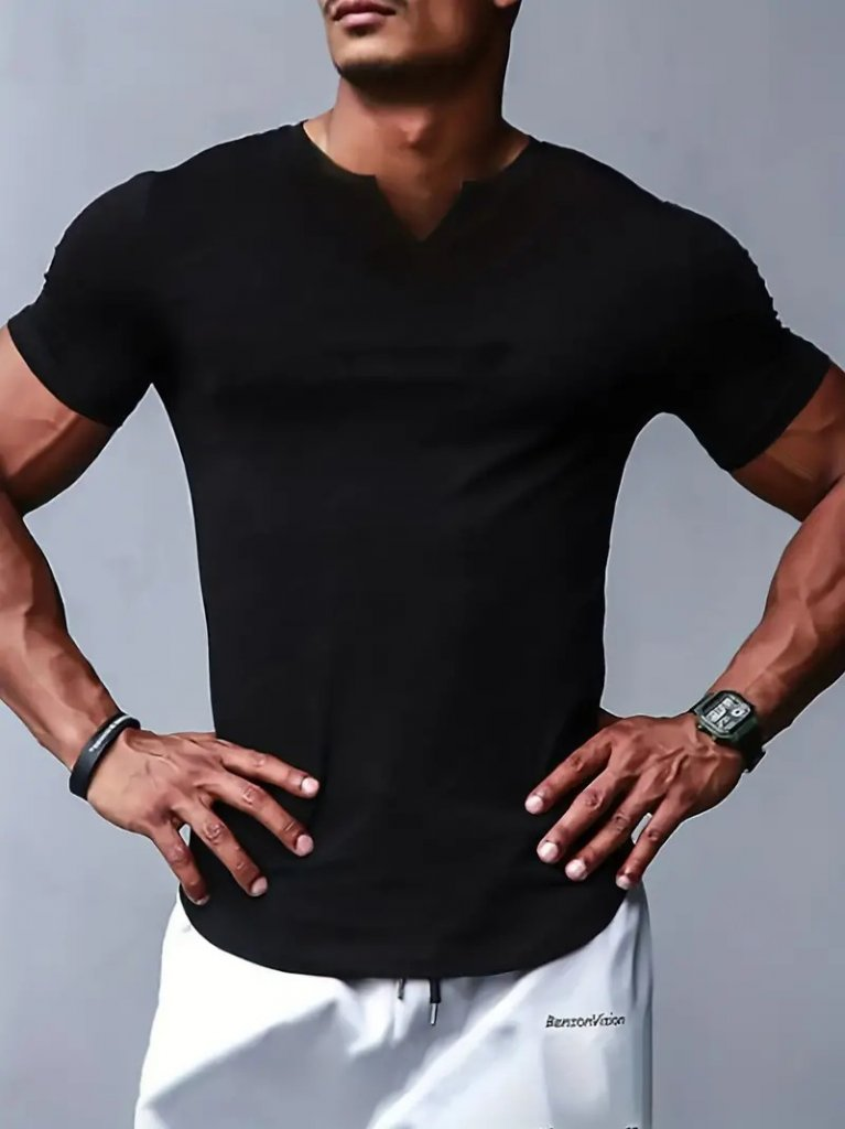 Erkek Kısa Kollu V Yaka Süprem T-shirt , 16990