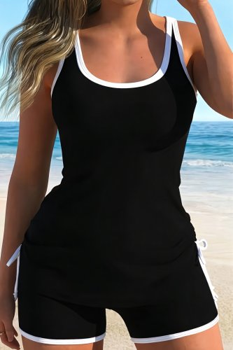 Kadın Askılı Yuvarlak Yaka Arkadan çapraz Detaylı Dalgıç Bluz Ve Kısa Short Ikili Takım , 31031