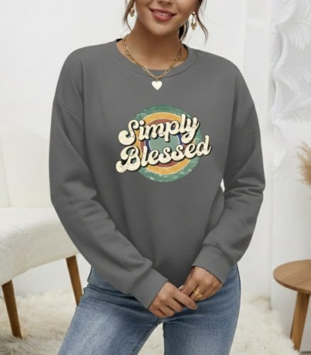 Kadın Uzun Kollu Bisiklet Yaka Viskon Iki Iplik Bluz, 22700