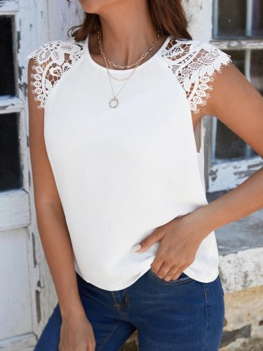 Kadın Kısa Kollu Bisiklet Yaka Ithal Krep Bluz, 26352