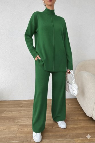 Kadın Uzun Kollu Triko Ikili Takım, 11040