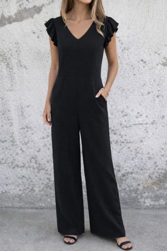 Kadın Kısa Kollu V Yakalı Arkası Derin Bağcıklı Uzun Aerobin Tulum , 31645