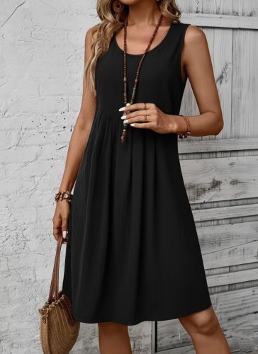 Kadın Askılı Yuvarlak Yakalı önden Pileli Kısa Aerobin Elbise , 31785